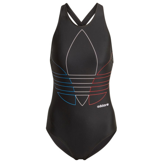 Adidas Γυναικείο ολόσωμο μαγιό Adicolor Primeblue Tricolor Trefoil Swimsuit